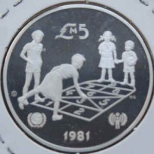 Malta 5 Pounds 1981 Youth - Proof