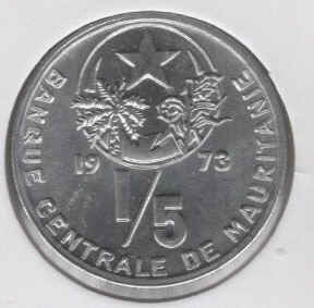 Mauritania 1/5 Ouguiya 1973