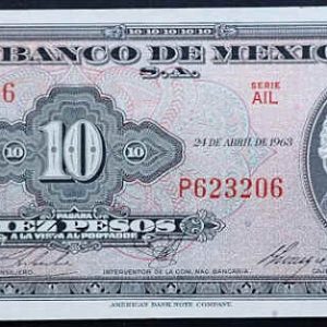 Mexico 10 Pesos 1963