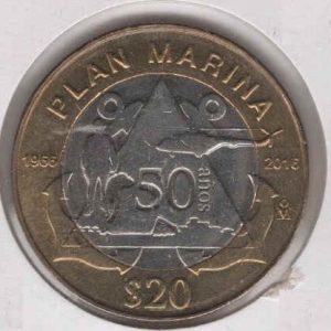Mexico 20 Pesos 2016 Plan Marina