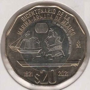 Mexico 20 Pesos 2021 Navy