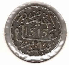 Morocco Half Dirham 1313