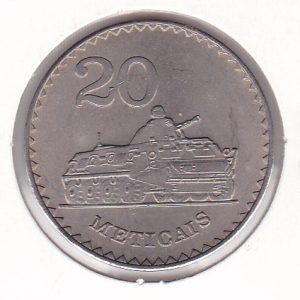 Mozambique 20 Meticais 1980