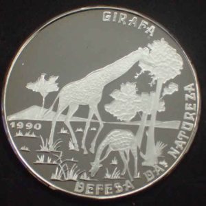 Mozambique 500 Meticais 1990 Giraffe