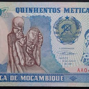 Mozambique 500 Meticais 1991
