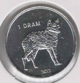 Nagorno 1 Dram 2013 Wolf