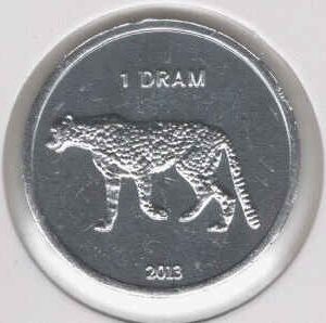 Nagorno 1 Dram 2013 Leopard