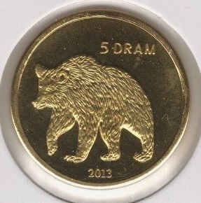 Nagorno 5 Dram 2013 Bear