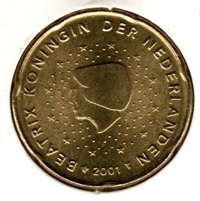 Netherlands 20 Cents 2001
