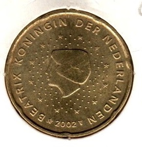 Netherlands 20 Cents 2002