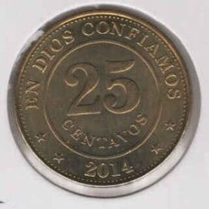Nicaragua 25 Centavos 2014