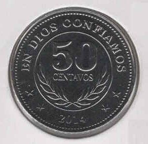 Nicaragua 50 Centavos 2014