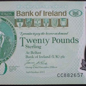 Northern Ireland 20 Pounds 2017