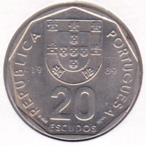 Portugal 20 Escudos 1989
