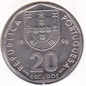Portugal 20 Escudos 1998