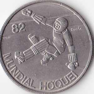 Portugal 25 Escudos 1982 - Roller Hockey