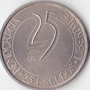 Portugal 25 Escudos 1984 - 25 April