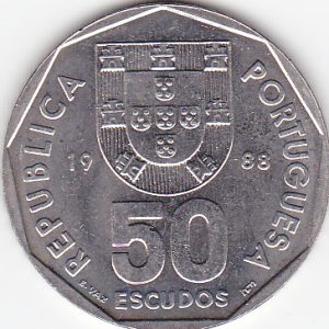 Portugal 50 Escudos 1988