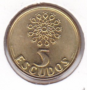 Portugal 5 Escudos 1999