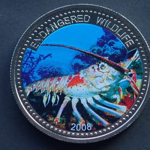 Palau 1 Dollar 2008 Spiny lobster
