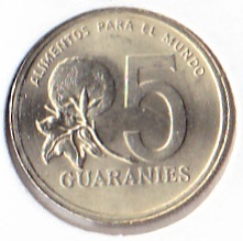 Paraguay 5 Guaranies 1992