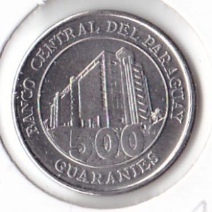 Paraguay 500 guaranies 2007