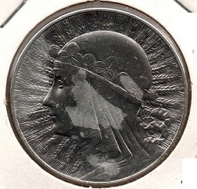 Poland 10 Zlotych 1933