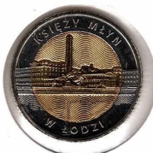 Poland 5 Zlotych 2016 Priest’s Mill in Łódź