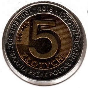 Poland 5 Zlotych 2018