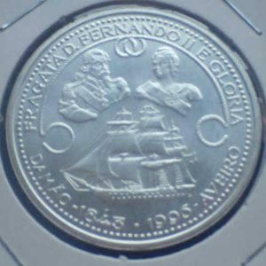 Portugal 1000 Escudos 1996 Frigate Ferdinand II