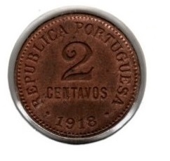 Portugal 2 Centavos 1918