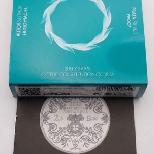 Portugal 2.50 Euro 2022 Portuguese Constitution - Proof