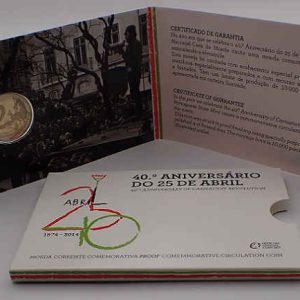 Portugal 2 Euro 2014 - 40th Anniversary 25 April - Proof