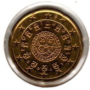 Portugal 20 Cents 2003