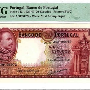 Portugal 20 Escudos 1933