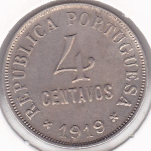 Portugal 4 Centavos 1919