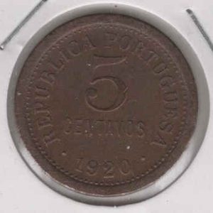 Portugal 5 Centavos 1920