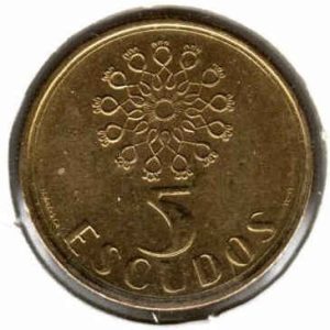 Portugal 5 Escudos 1988