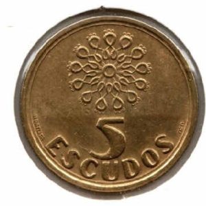 Portugal 5 Escudos 1995