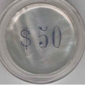 Casino 50 Centavos Mother of Pearl