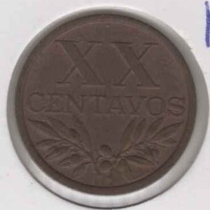 Portugal XX Centavos 1968