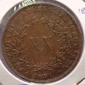 Portugal King D. Luís XX Reis 1874