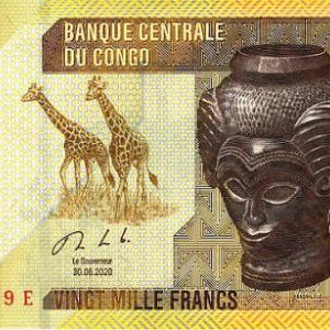 Congo Dem. Republic 20.000 Francs 2020