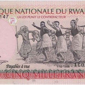 Rwanda 5000 Francs 1998