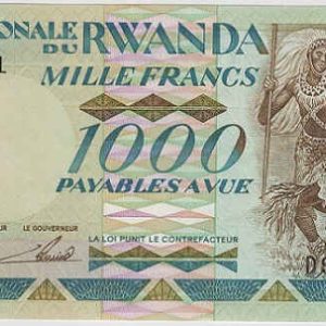 Rwanda 1000 Francs 1988