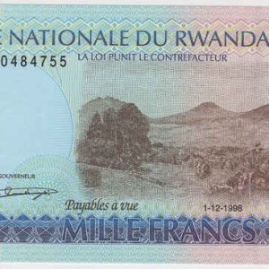 Ruanda 1000 Francos 1998