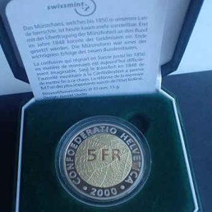 Switzerland 5 Francs 2000 Swiss National Coinage