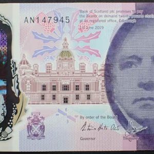 Scotland 20 Pounds 2020 Walter Scott