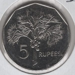 Seychelles 5 Rupees 2010