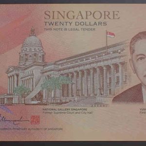 Singapore 20 Dollars 2019